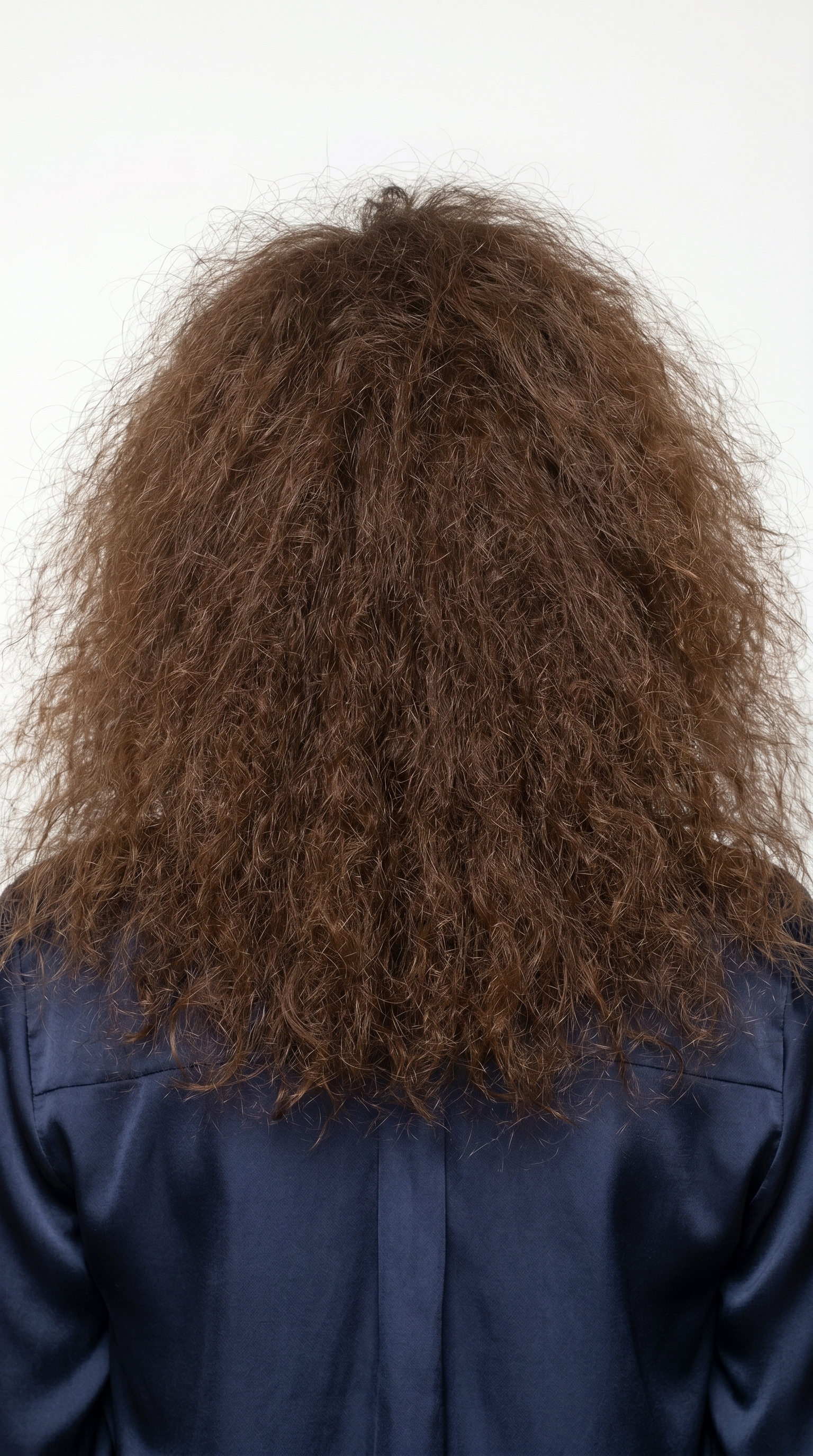 Curly hair before Lavero